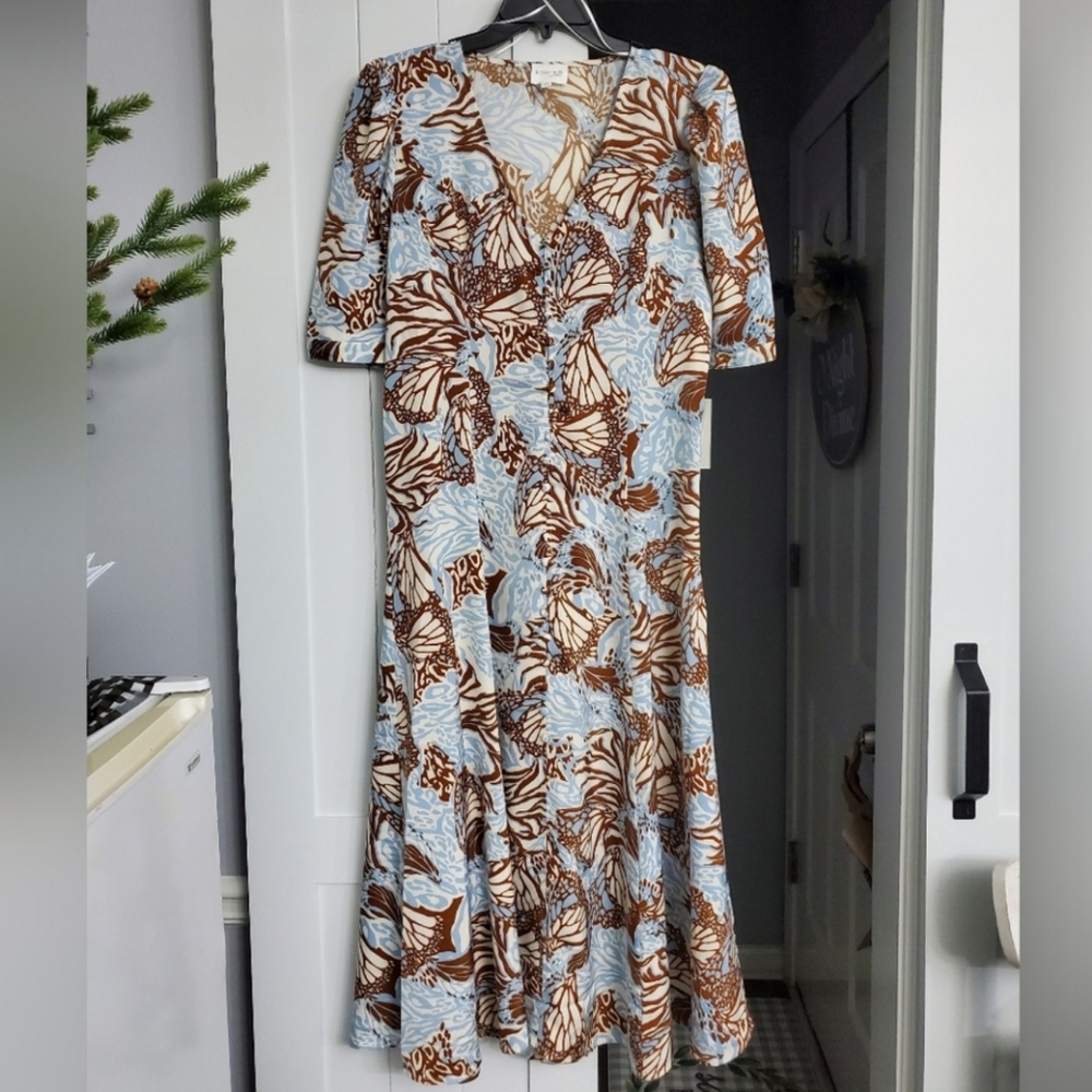 DEVOTION By CYRUS Jenna Print Dress. NEW!